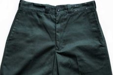 画像4: 70s USA製 Leeリー CHETOPA TWILL ワークパンツ 深緑 w30 (4)