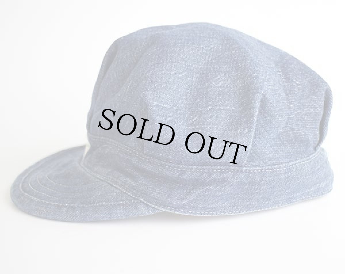 画像3: ビンテージ FACTORY APRON&TOWEL SUPPLY リメイク インディゴ デニム ワークキャップ (3)