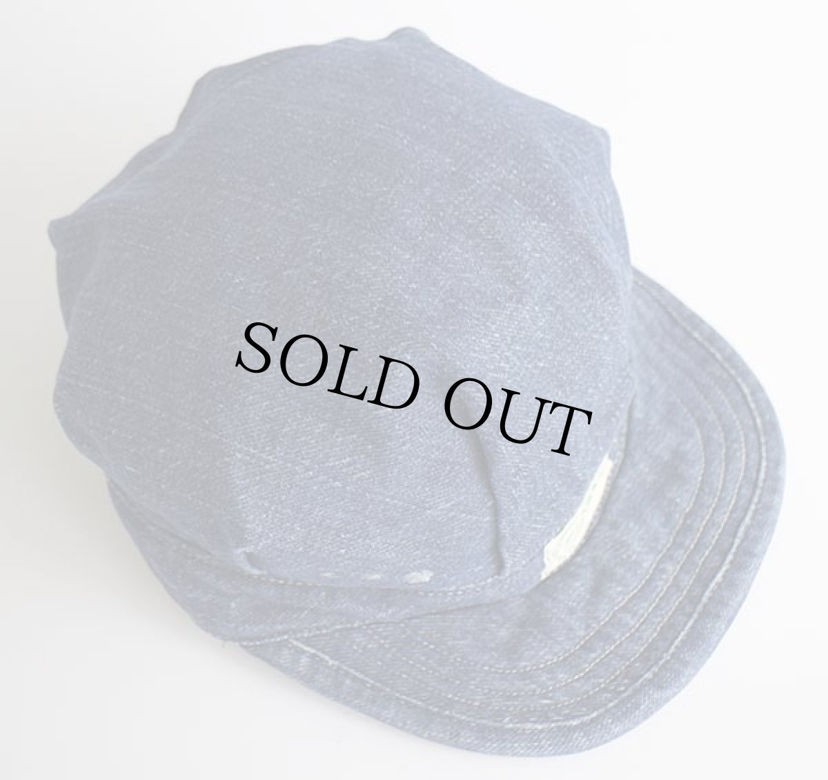 画像5: ビンテージ FACTORY APRON&TOWEL SUPPLY リメイク インディゴ デニム ワークキャップ (5)