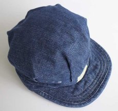 画像5: ビンテージ FACTORY APRON&TOWEL SUPPLY リメイク インディゴ デニム ワークキャップ (5)
