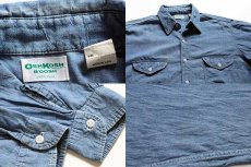 画像3: 70s USA製 OSHKOSH B'GOSH コットン シャンブレーシャツ (3)