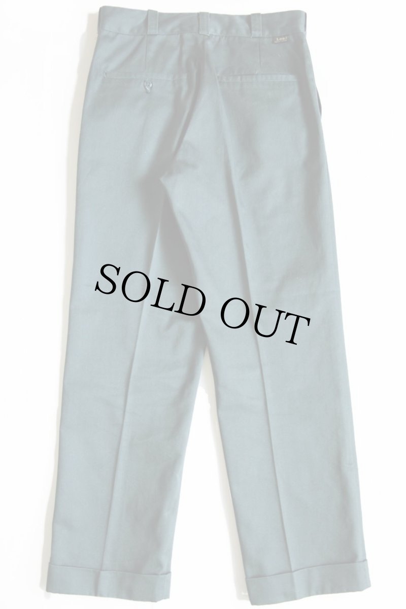 画像3: 70s USA製 Leeリー CHETOPA TWILL ワークパンツ 深緑 w30 (3)