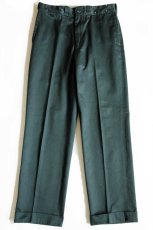 画像2: 70s USA製 Leeリー CHETOPA TWILL ワークパンツ 深緑 w30 (2)