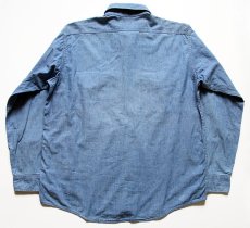 画像2: 70s USA製 OSHKOSH B'GOSH コットン シャンブレーシャツ (2)