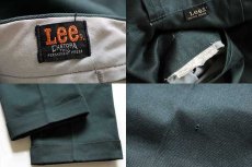 画像6: 70s USA製 Leeリー CHETOPA TWILL ワークパンツ 深緑 w30 (6)