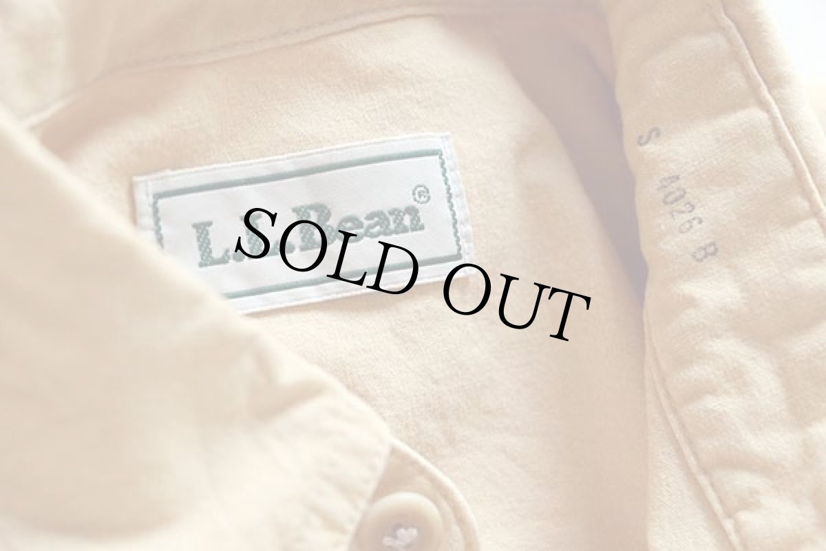 画像4: 90s L.L.Bean 無地 半袖 コットンシャツ 黄 (4)