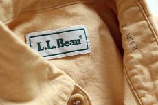 画像4: 90s L.L.Bean 無地 半袖 コットンシャツ 黄 (4)