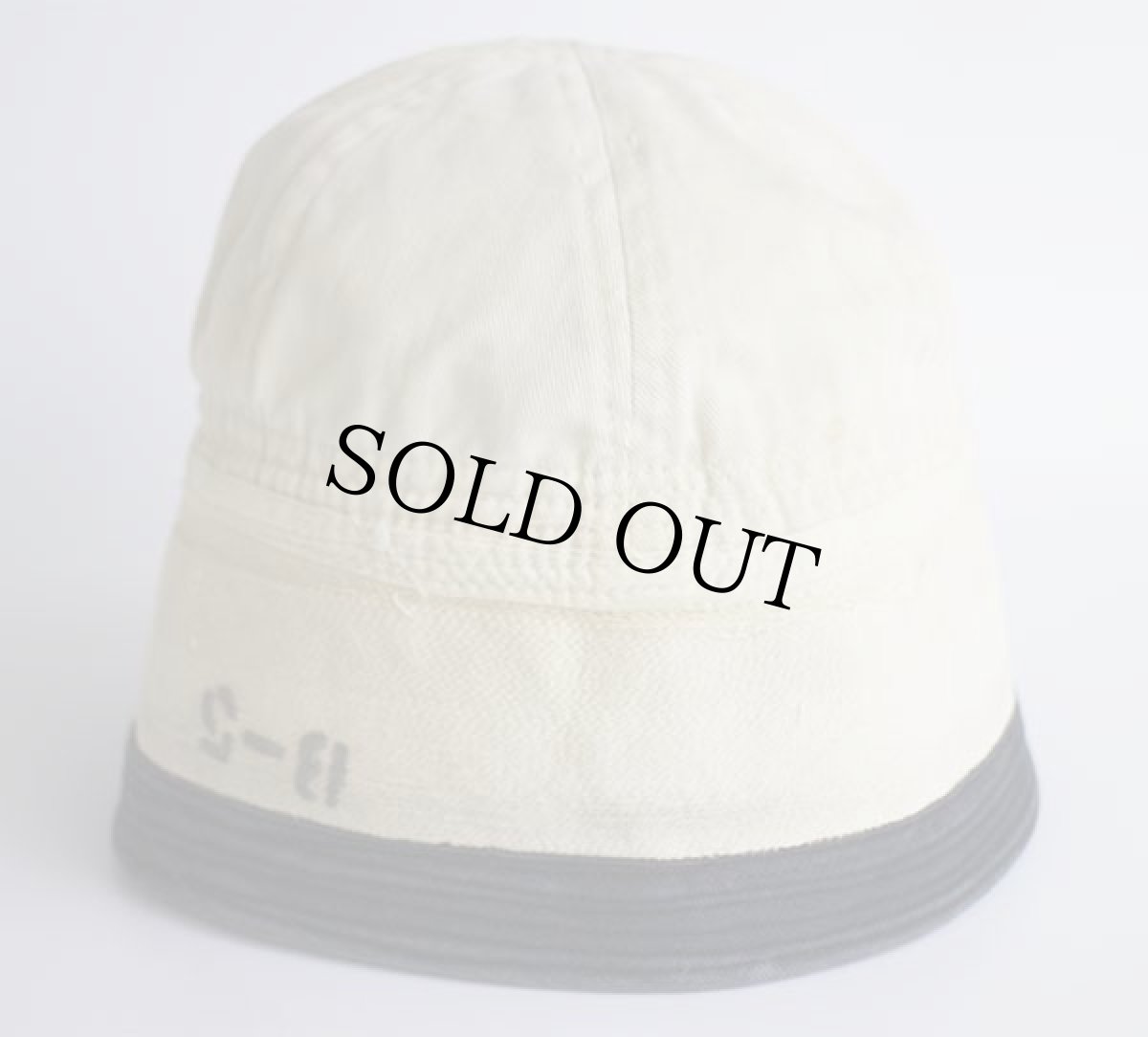 画像3: 30s 米軍 U.S.NAVY ネイビートリム コットン セーラーハット 白 (3)