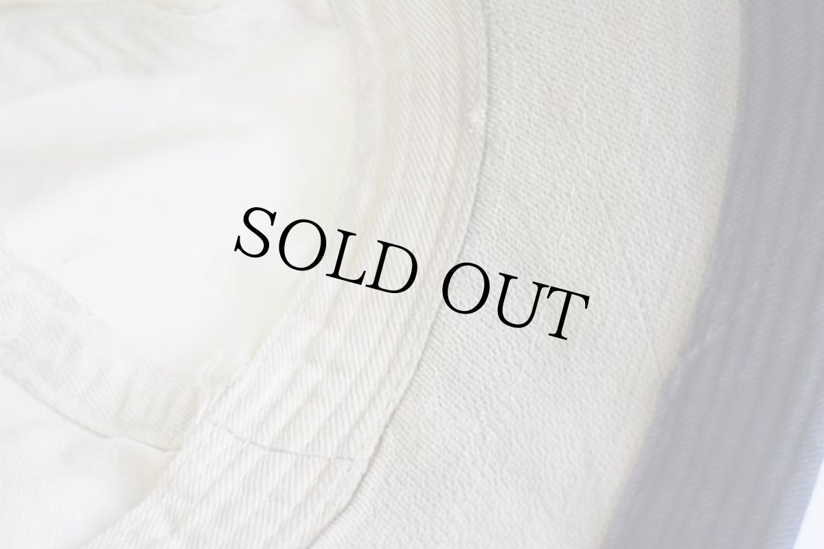 画像8: 30s 米軍 U.S.NAVY ネイビートリム コットン セーラーハット 白 (8)