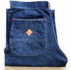 画像1: 50s PENNEY'S PAYDAY リメイク パッチワーク リペア インディゴ デニム ペインターパンツ w36 (1)