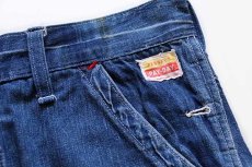 画像7: 50s PENNEY'S PAYDAY リメイク パッチワーク リペア インディゴ デニム ペインターパンツ w36 (7)