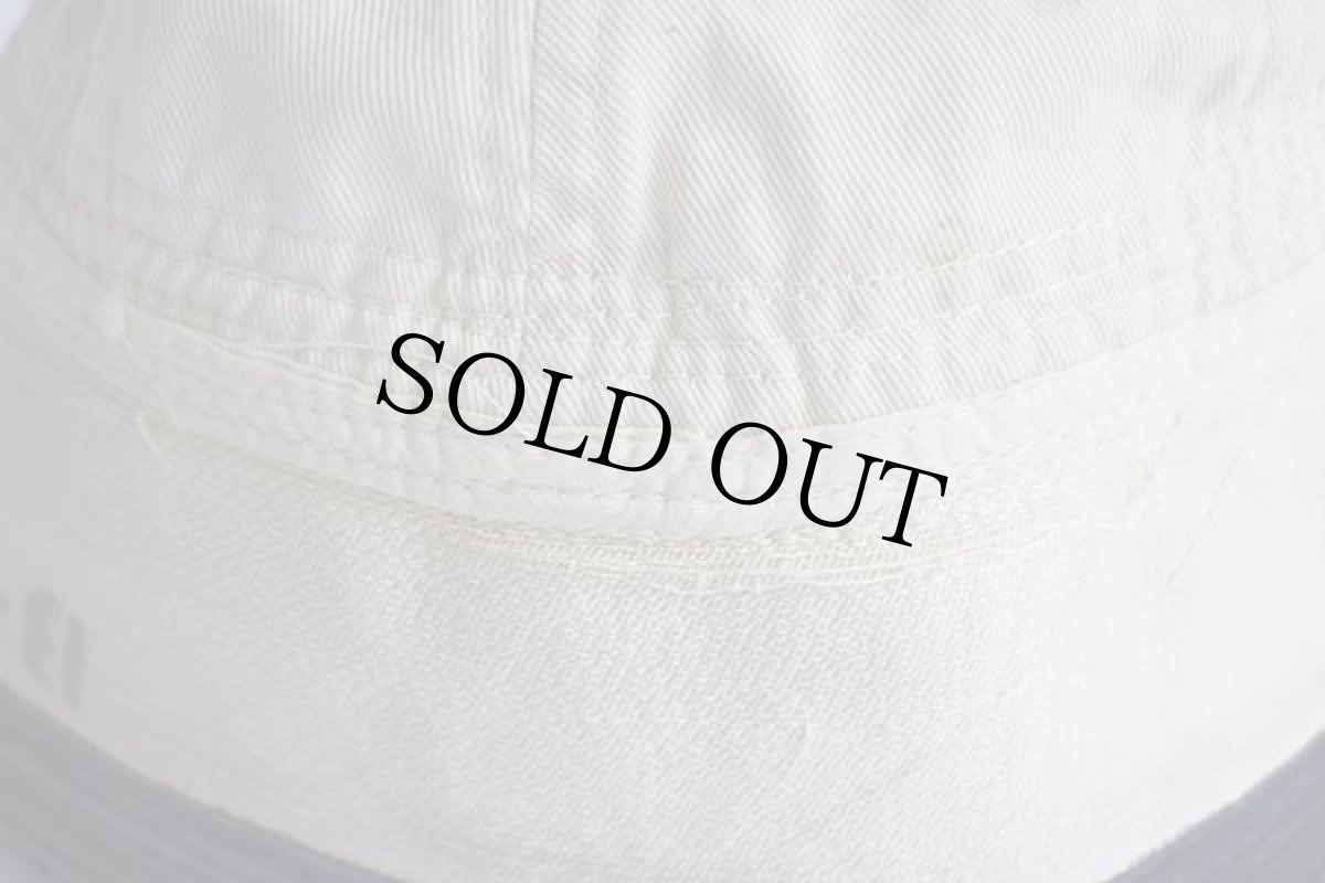 画像7: 30s 米軍 U.S.NAVY ネイビートリム コットン セーラーハット 白 (7)