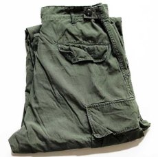 画像1: 60s 米軍 U.S.ARMY ジャングルファティーグパンツ 2nd ノンリップ オリーブグリーン M-R (1)