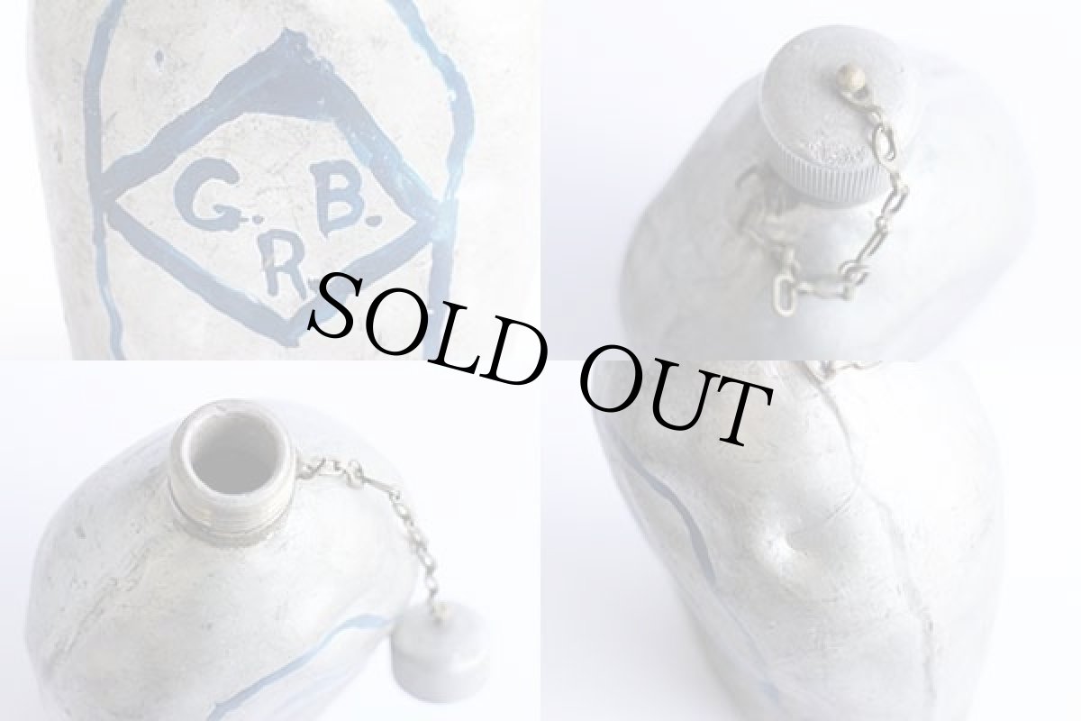 画像4: ビンテージ 米軍 U.S.ARMY ハンドペイント アルミ キャンティーン★水筒 (4)