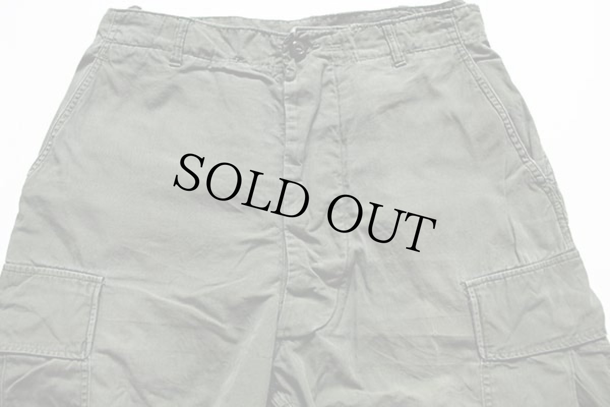 画像4: 60s 米軍 U.S.ARMY ジャングルファティーグパンツ 2nd ノンリップ オリーブグリーン M-R (4)