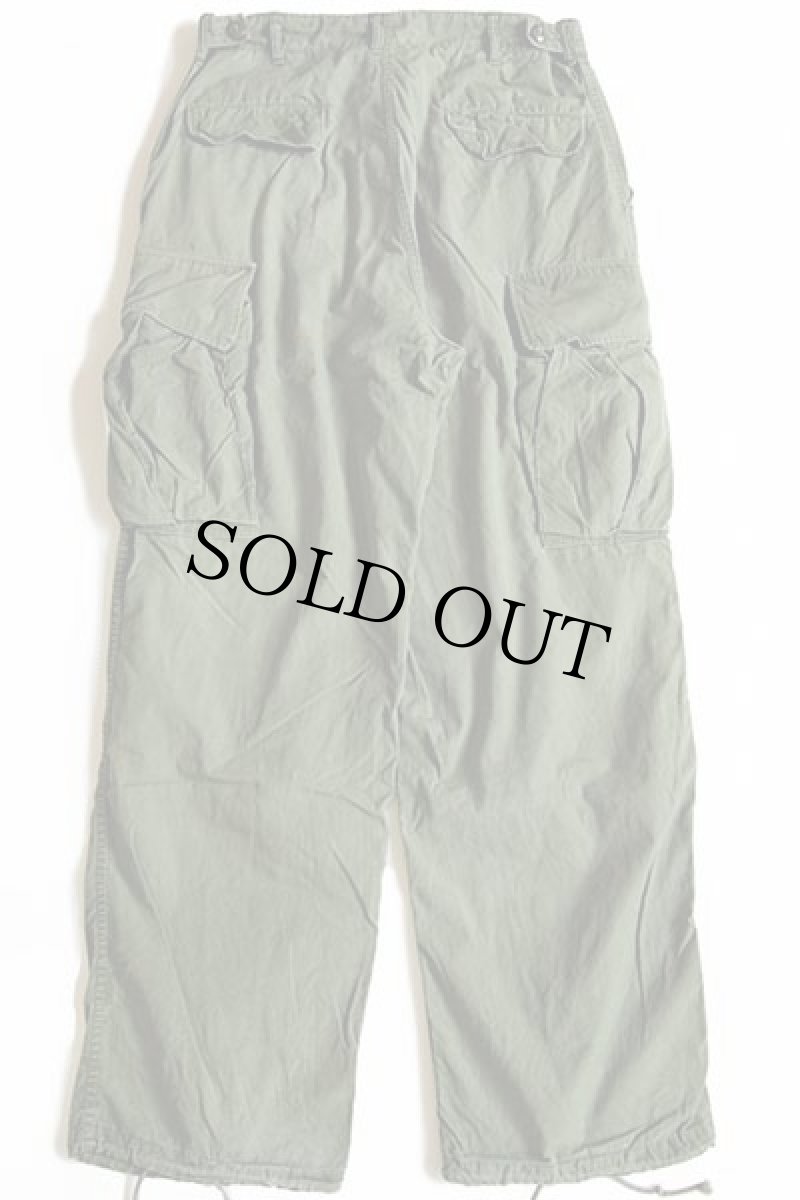 画像3: 60s 米軍 U.S.ARMY ジャングルファティーグパンツ 2nd ノンリップ オリーブグリーン M-R (3)