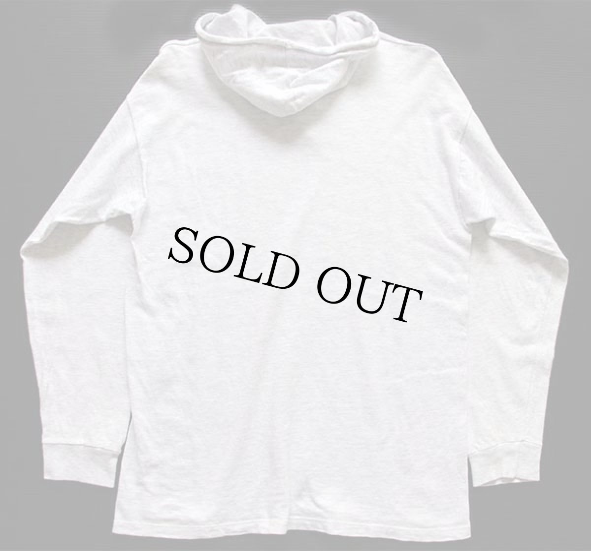 画像2: 90s USA製 Championチャンピオン ワンポイント カットソー パーカー 杢ライトグレー L (2)