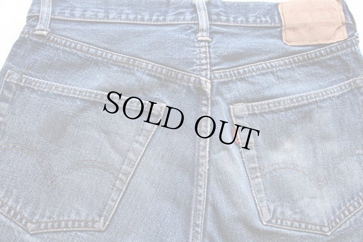 画像4: 60s LEVI'Sリーバイス 501 BIGE カットオフ デニム ショートパンツ w31★ショーツ (4)