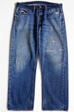 画像2: 60s LEVI'Sリーバイス 501 BIGE ダメージ デニムパンツ w38 (2)