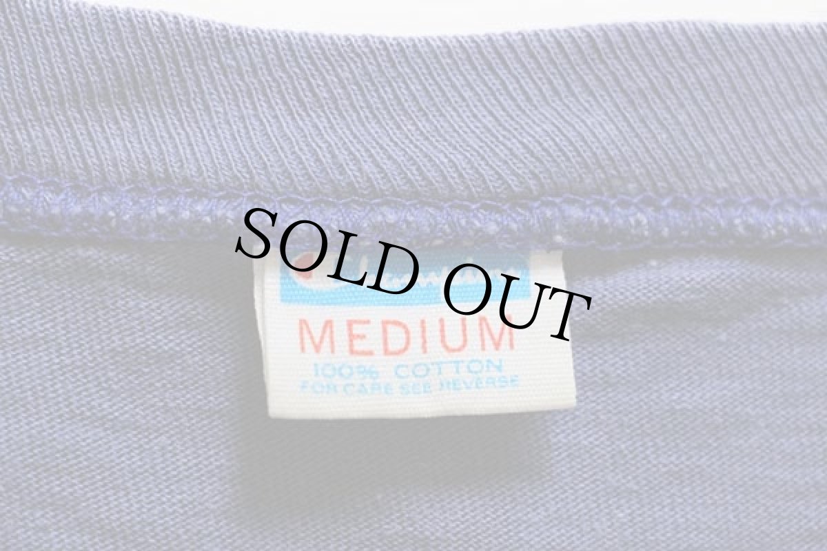 画像4: 70s USA製 Championチャンピオン ALL-STARS FOOTBALL コットンTシャツ 紺 M (4)