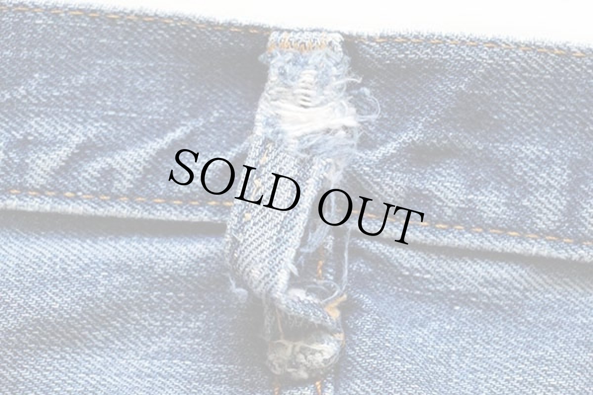 画像13: 60s LEVI'Sリーバイス 501 BIGE ダメージ デニムパンツ w38 (13)