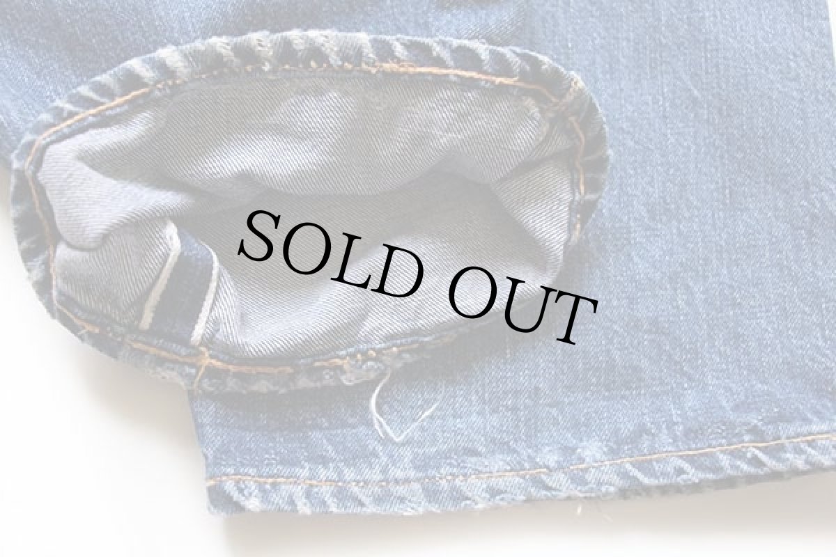 画像9: 60s LEVI'Sリーバイス 501 BIGE ダメージ デニムパンツ w38 (9)