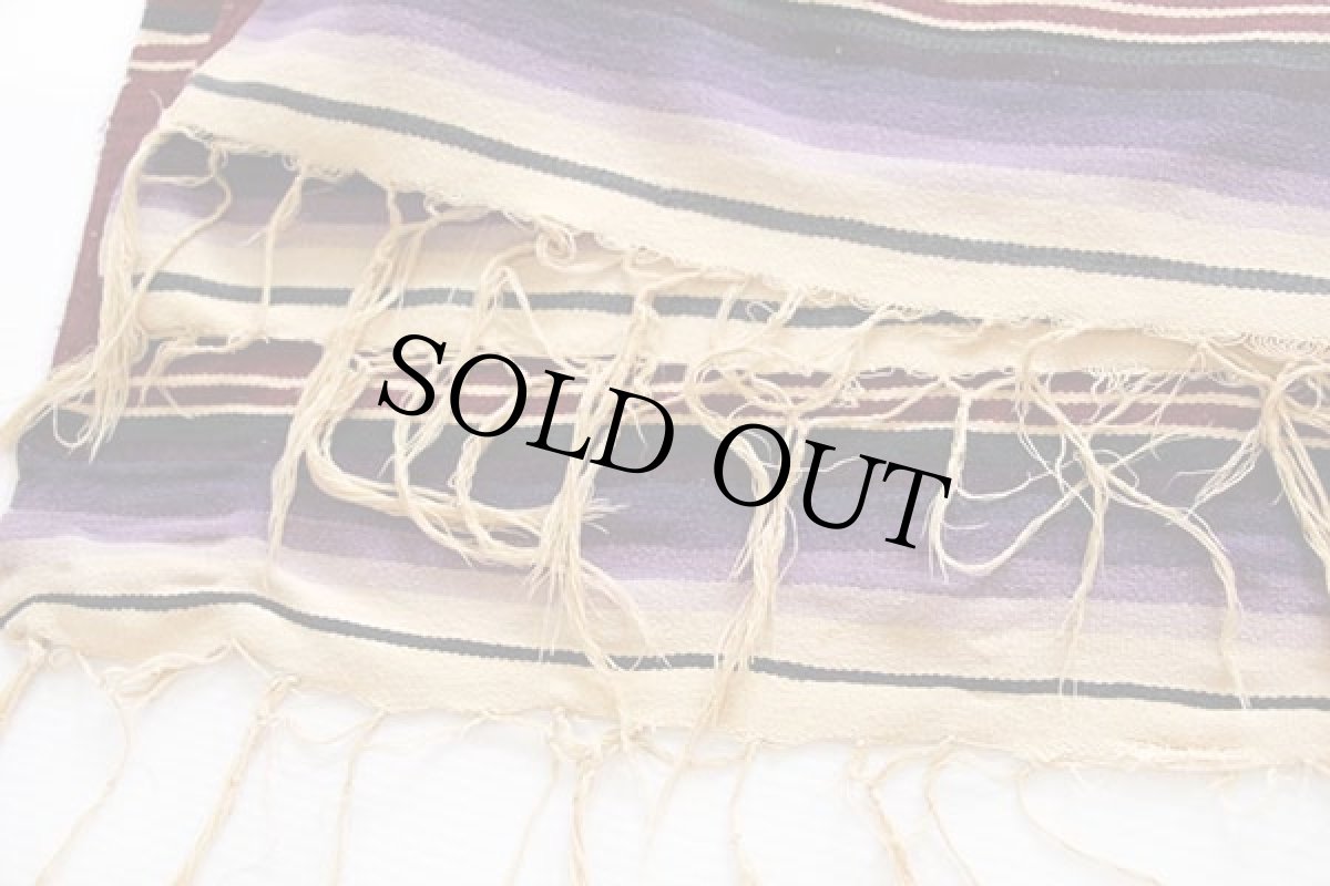 画像6: ビンテージ メキシカン ラグ サラペ (6)