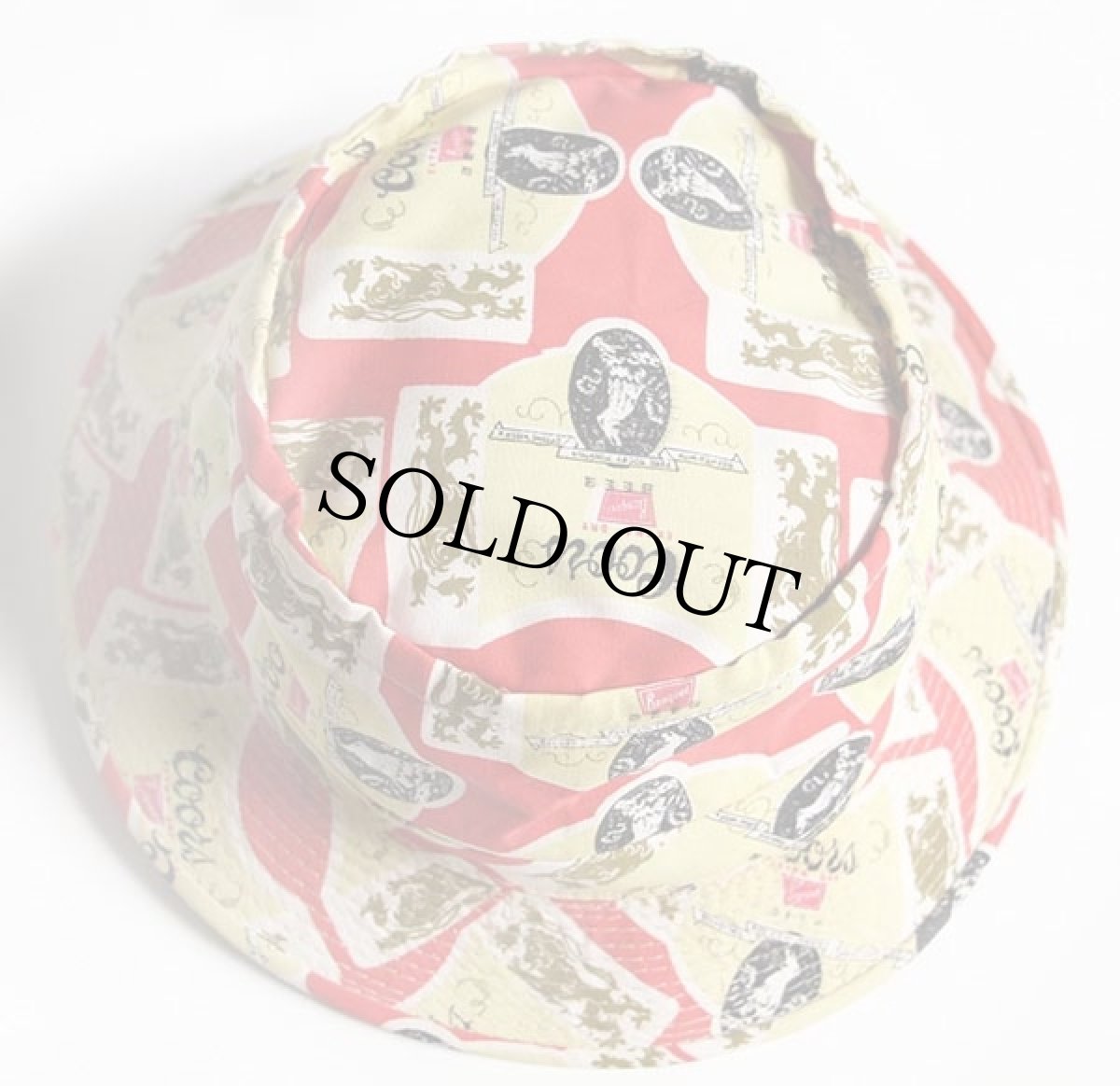 画像2: 70s EASY-TO-ROLL HAT Coors BEER 総柄 コットン バケットハット XL (2)