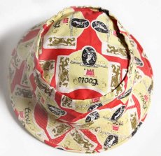 画像2: 70s EASY-TO-ROLL HAT Coors BEER 総柄 コットン バケットハット XL (2)