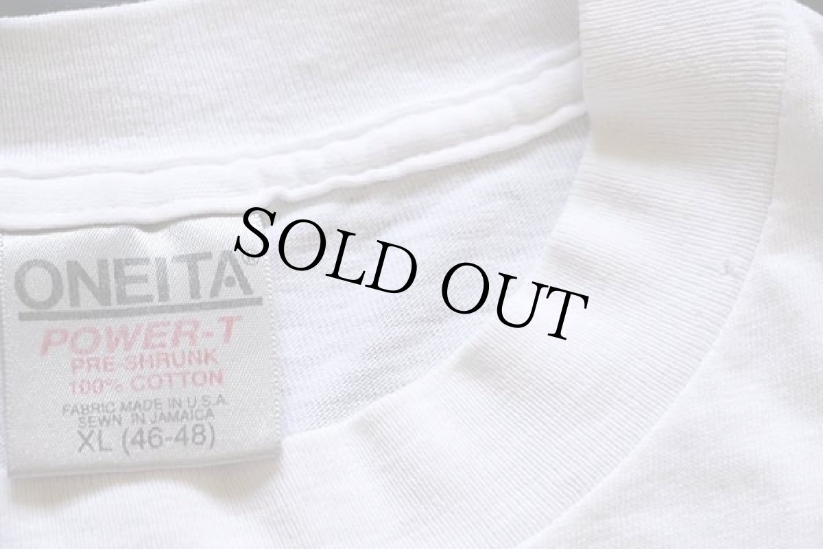 画像3: 90s ONEITA JACK RED CLOUD ネイティブ インディアン コットンTシャツ 白 XL (3)