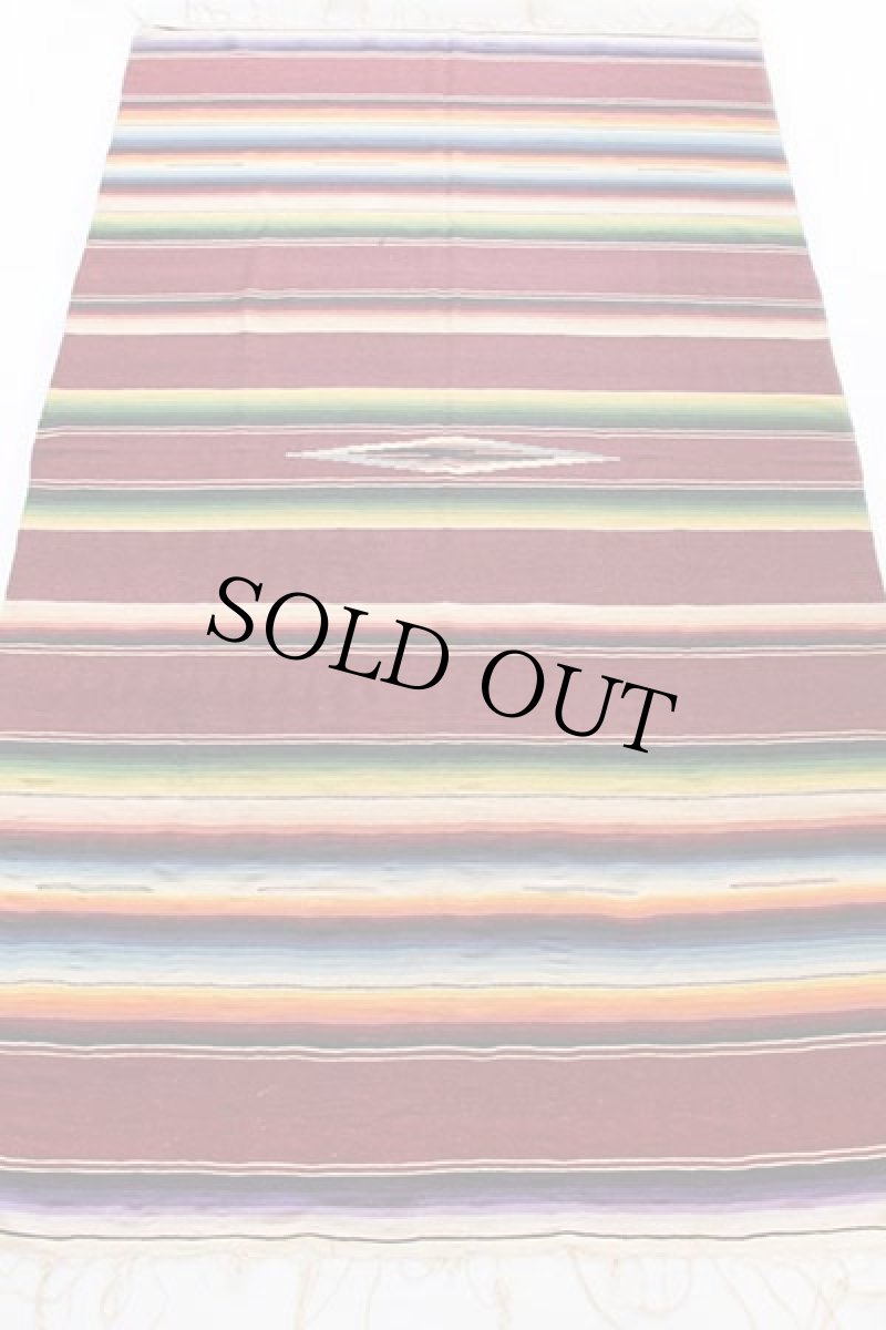 画像2: ビンテージ メキシカン ラグ サラペ (2)