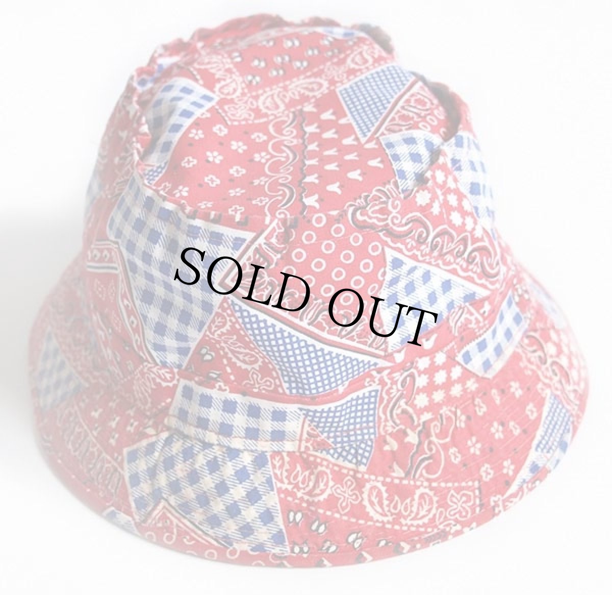 画像2: 70s EASY-TO-ROLL HAT バンダナ柄 総柄 コットン バケットハット (2)