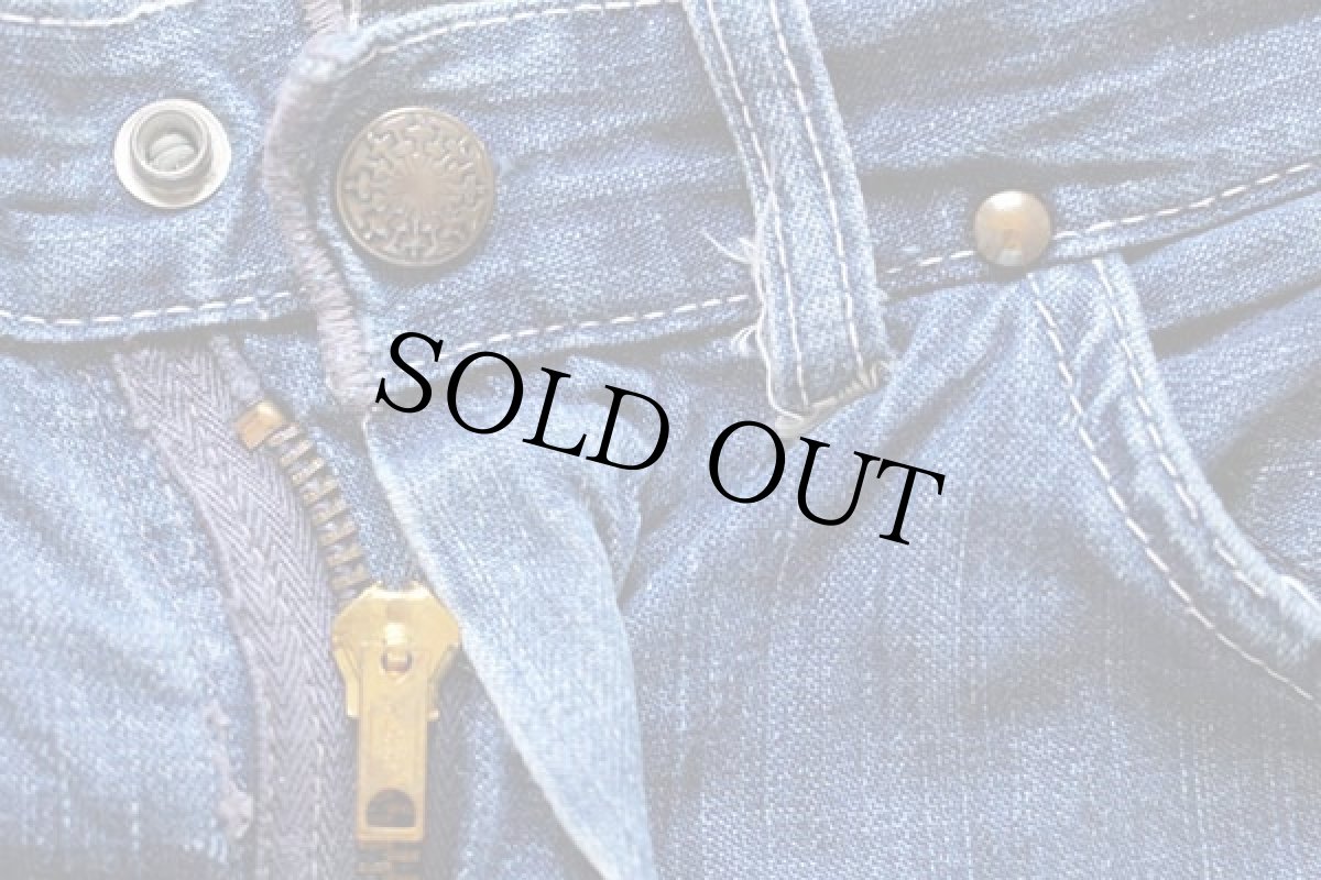 画像6: 50s UNKNOWN インディゴ デニム ペインターパンツ w30 (6)