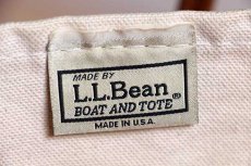 画像3: USA製 L.L.Bean BOAT AND TOTE レザーハンドル キャンバス トートバッグ 紺 M★ミディアム (3)