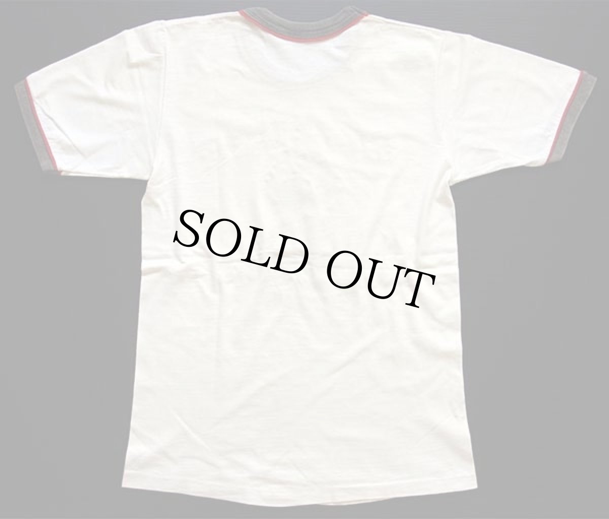 画像3: 80s WIS.GOJU-KAI KARATE-DO 剛柔流 空手道 フェルトプリント リンガーTシャツ ボロ 白×黒×赤 (3)