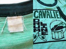 画像3: 70s Velva Sheen CAVALIER DRUM LINE リンガーTシャツ 杢グリーン (3)