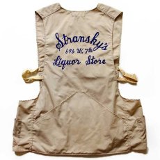 画像1: 60s 10-X チェーン刺繍 シューティングベスト ベージュ 42 (1)