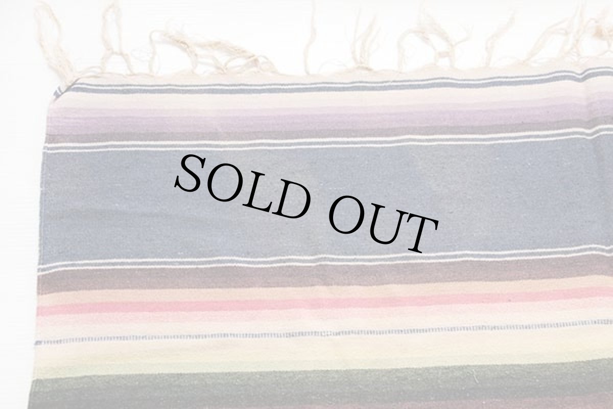 画像6: ビンテージ メキシカン ラグ サラペ (6)