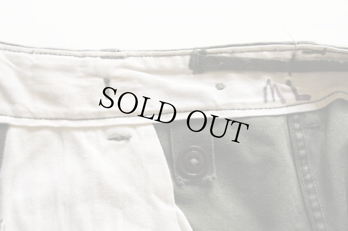 画像7: 50s 米軍 U.S.ARMY M-51 フィールド カーゴパンツ オリーブグリーン M-L (7)