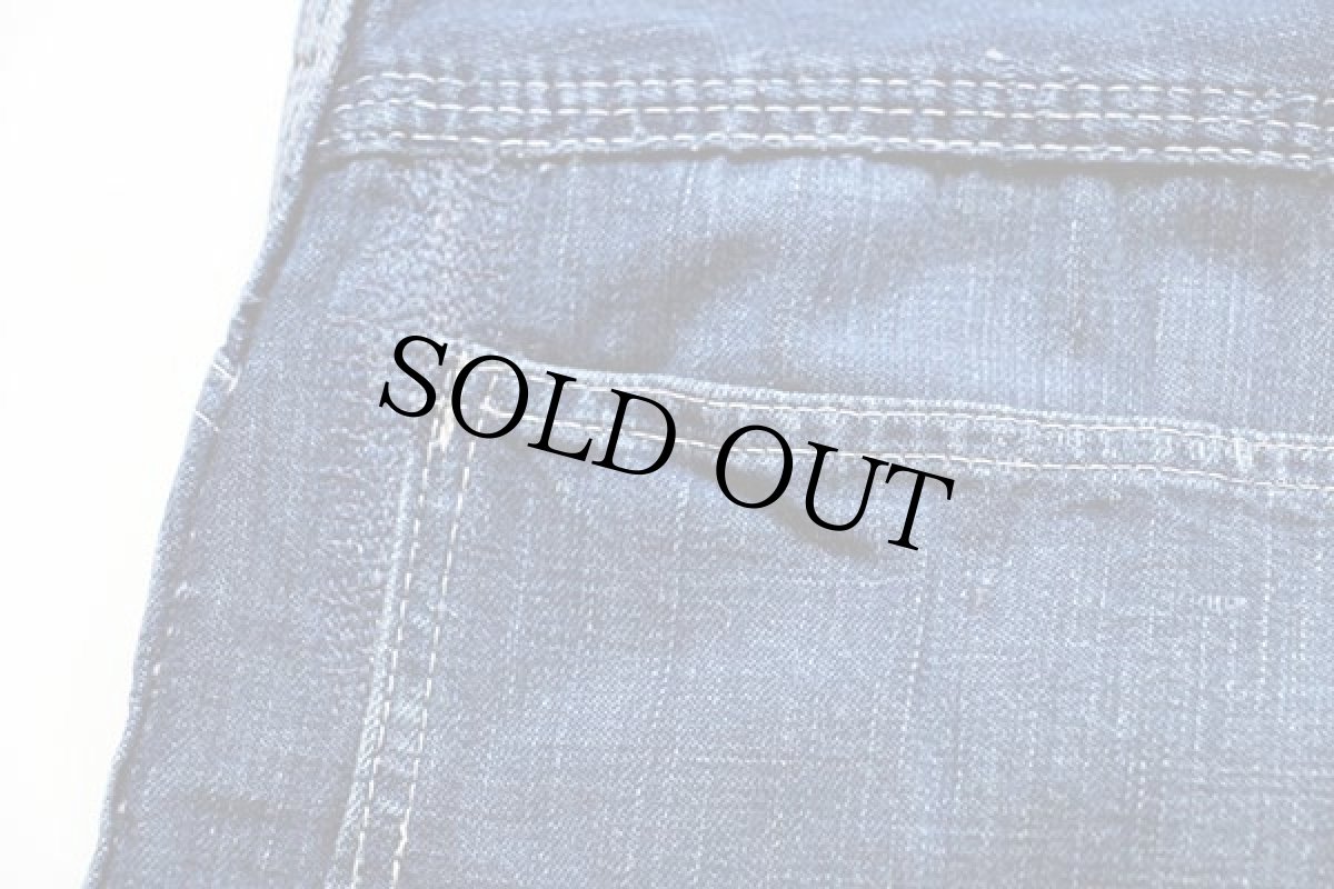 画像8: 50s UNKNOWN インディゴ デニム ペインターパンツ w30 (8)