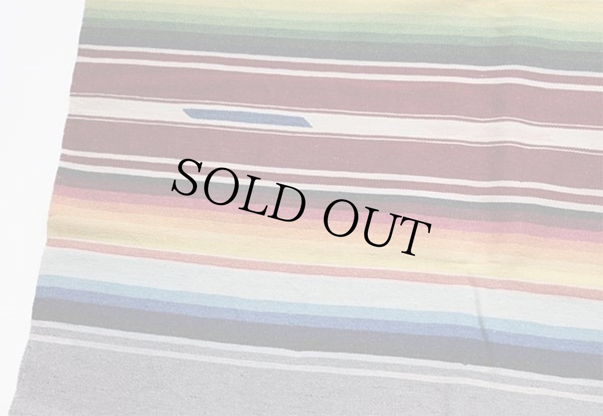 画像4: ビンテージ メキシカン ラグ サラペ 大判 (4)