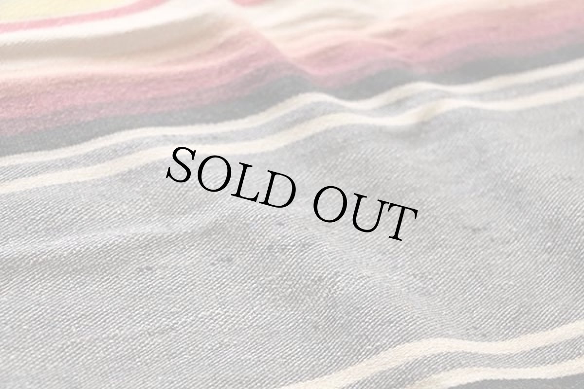 画像5: ビンテージ メキシカン ラグ サラペ 大判 (5)