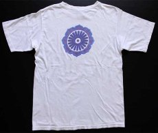 画像3: 00s patagoniaパタゴニア Beneficial T's LOTUS DESIGNS ロゴ 両面プリント オーガニックコットンTシャツ 白 S (3)