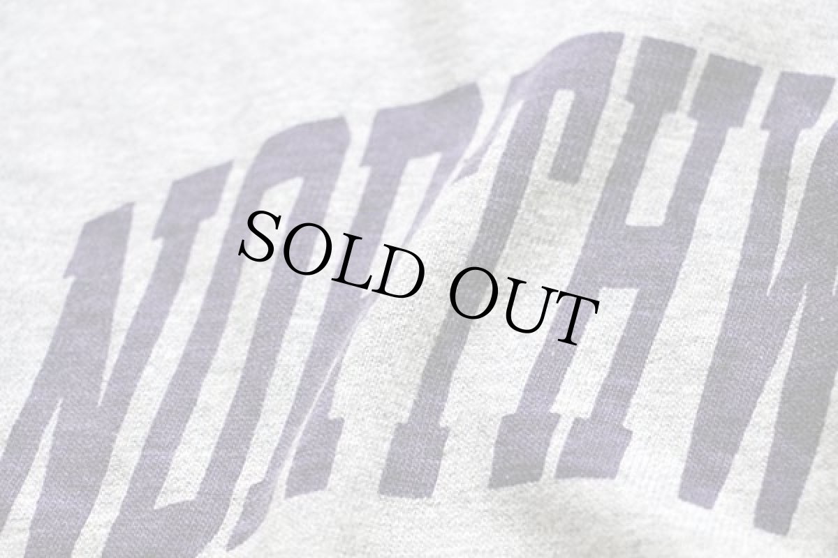 画像4: 90s USA製 Championチャンピオン NORTHWESTERN 染み込みプリント 88/12 Tシャツ 杢グレー L (4)