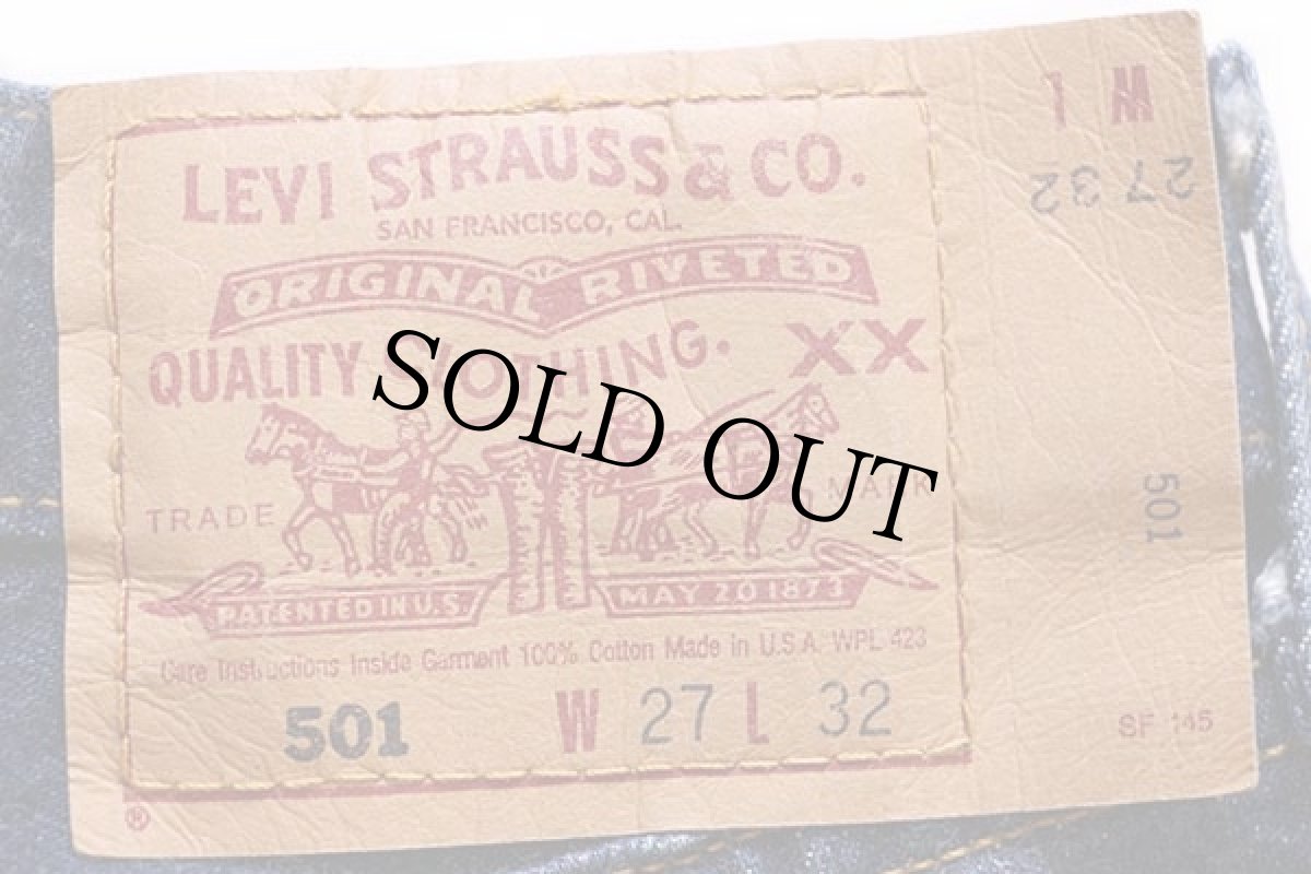 画像6: 90s USA製 Levi'sリーバイス 501 デニムパンツ w27 (6)