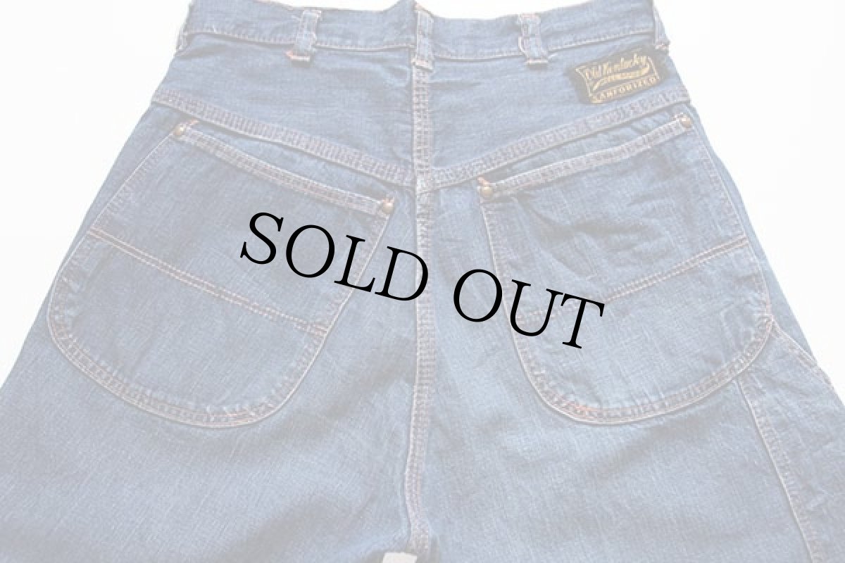 画像5: 50s Old Kentucky インディゴ デニム ペインターパンツ w28 (5)