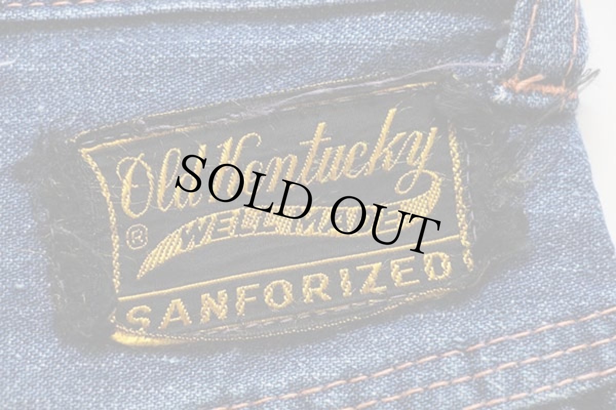 画像6: 50s Old Kentucky インディゴ デニム ペインターパンツ w28 (6)