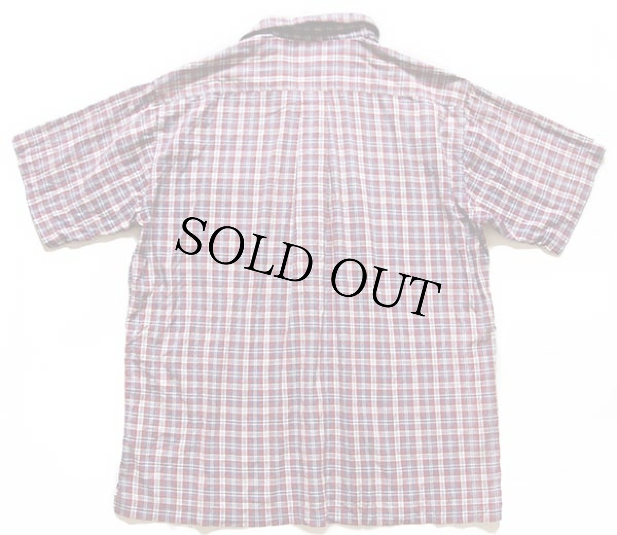 画像2: 90s J.CREW タータンチェック 半袖 オックスフォード コットンシャツ M★インド綿 (2)