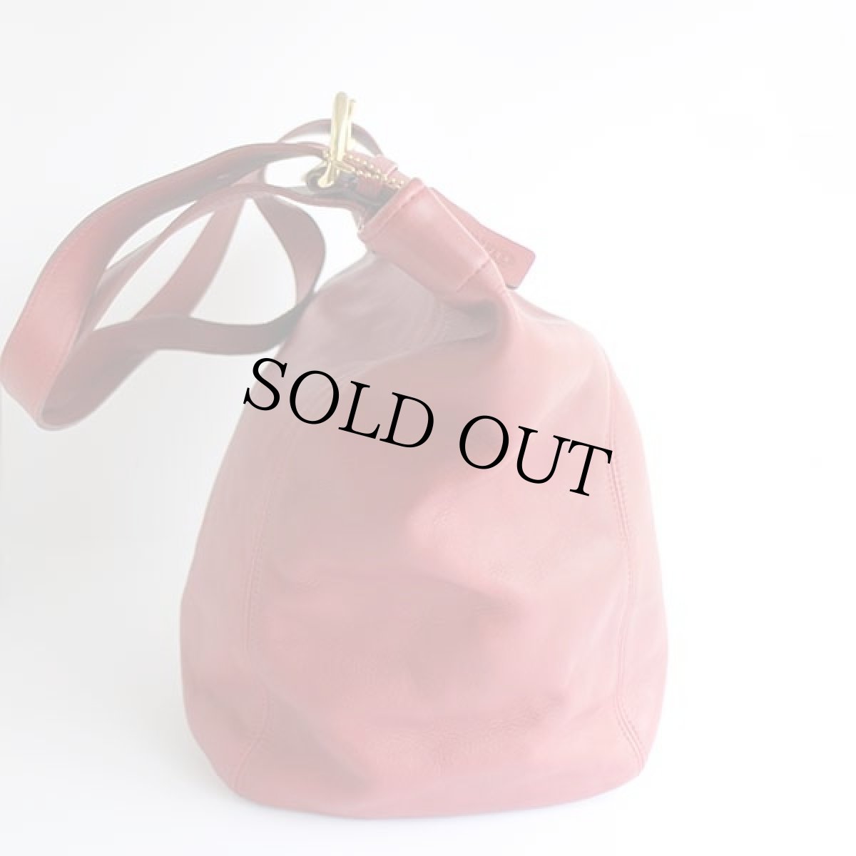 画像4: USA製 COACH オールド コーチ レザー トートバッグ 赤★4082 (4)