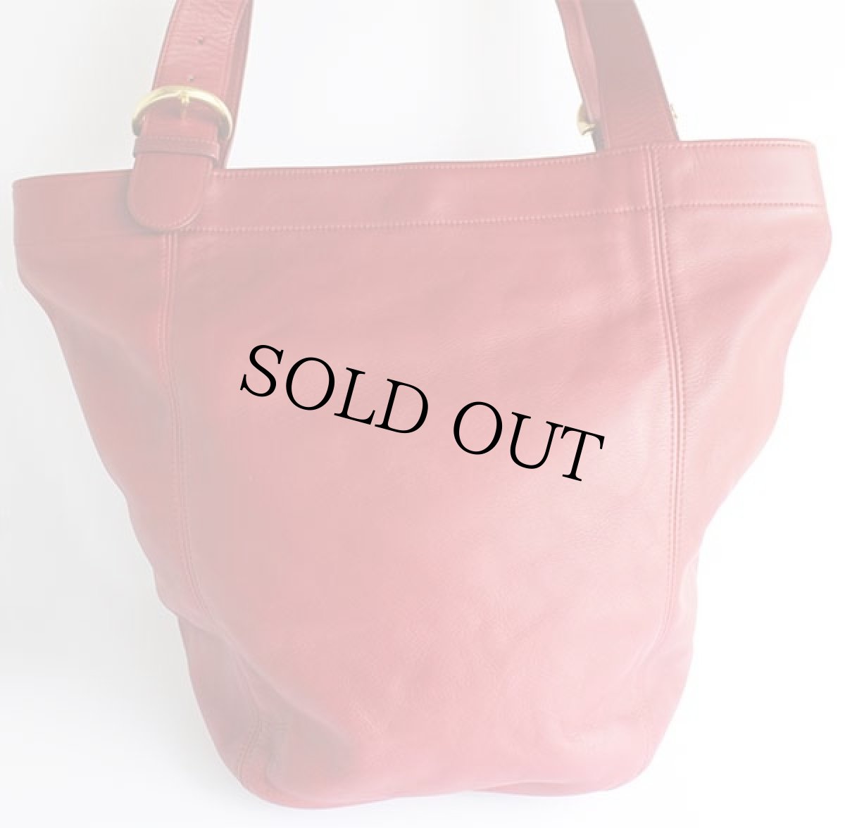 画像3: USA製 COACH オールド コーチ レザー トートバッグ 赤★4082 (3)